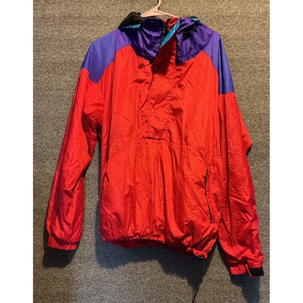 Marmot Quarter Zip Men M Hooded Jacket Wind Hood VINTAGE 90's Gore-Tex